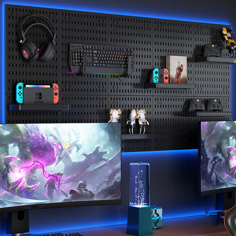 Revamp Your Space With A Versatile Pegboard Kit - Effortlessly Organize Home, Office, And Gaming Setup With Customizable Hanging Solutions - Image 7