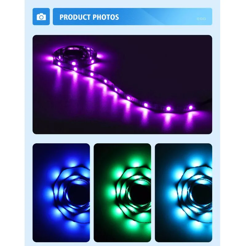 RGB Lighting TV LED Backlights USB Backlight Strip 300CM WiFi & Remote Control - Image 4