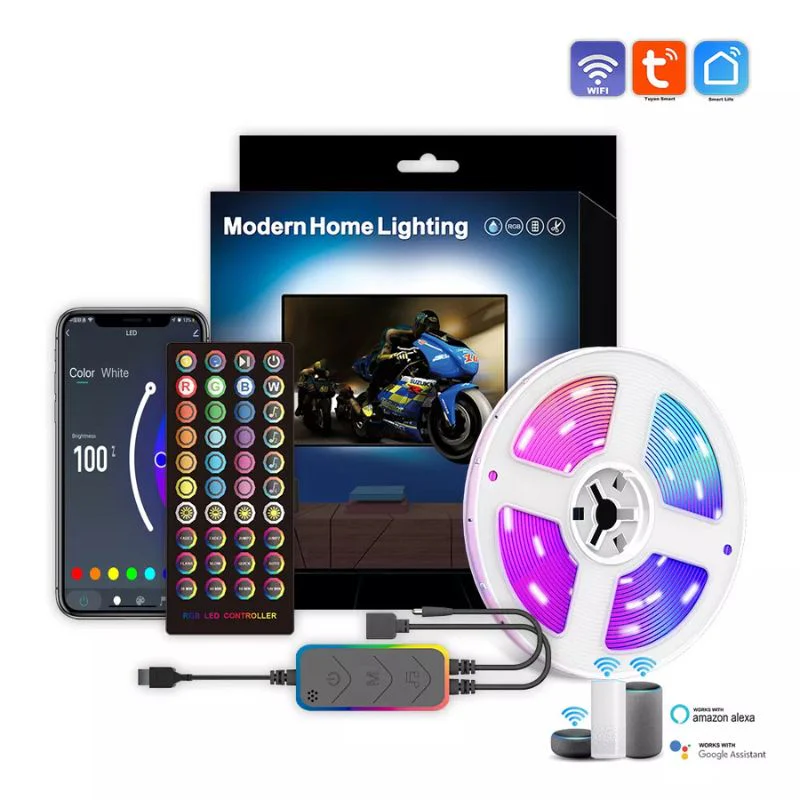 RGB Lighting TV LED Backlights USB Backlight Strip 300CM WiFi & Remote Control - Image 7