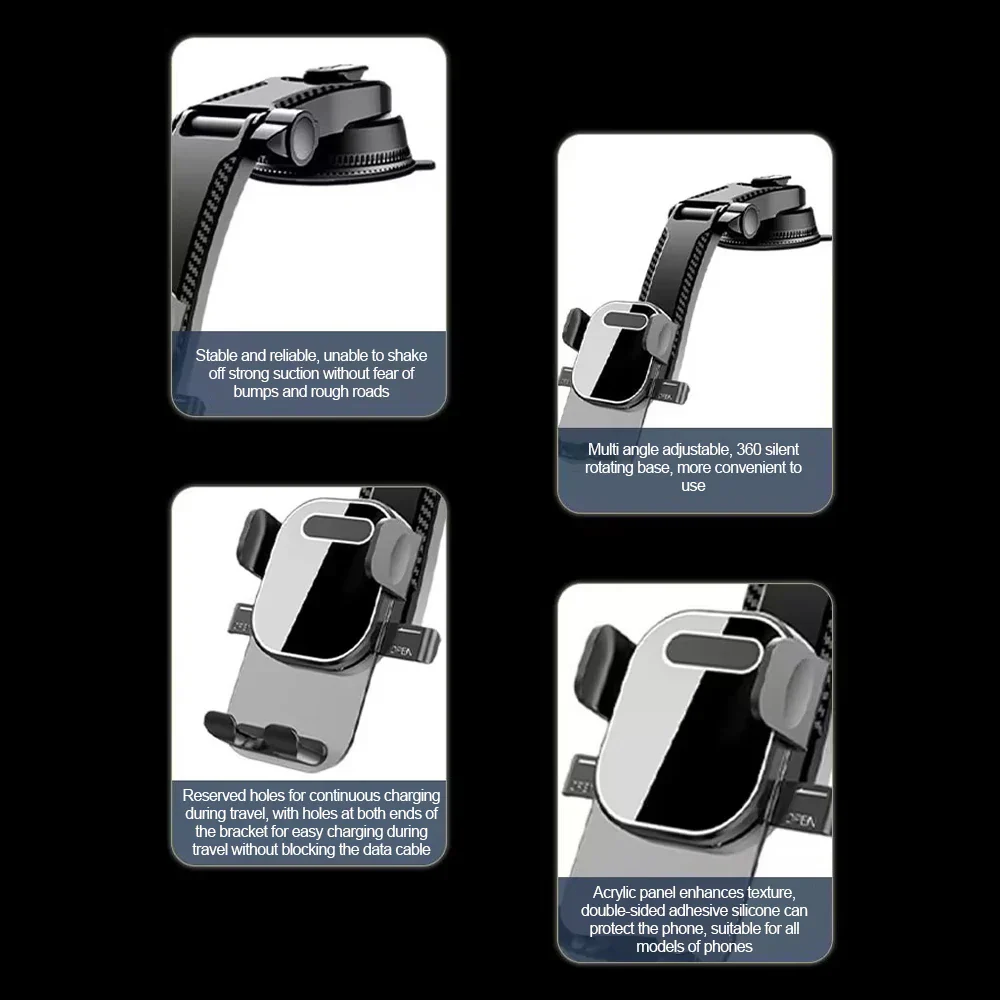[RT-69B] Universal Dashboard Suction EASY LOCK Mobile Phone Holder - Image 4