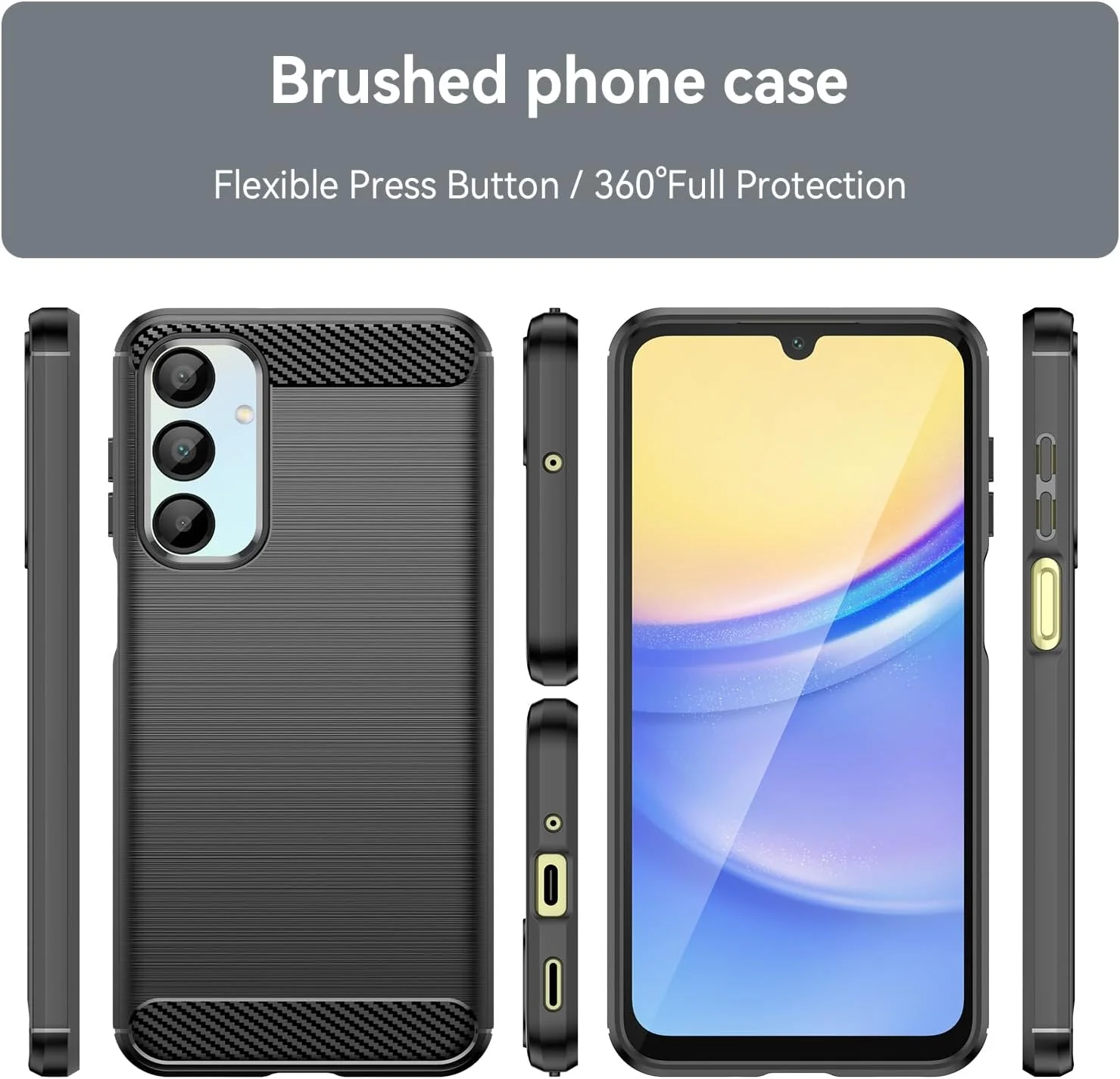 Samsung Galaxy A16 4G/5G - Shield Shockproof Rugged Heavy Duty Case With 2PC Tempered Glass Screen Protector - Image 8