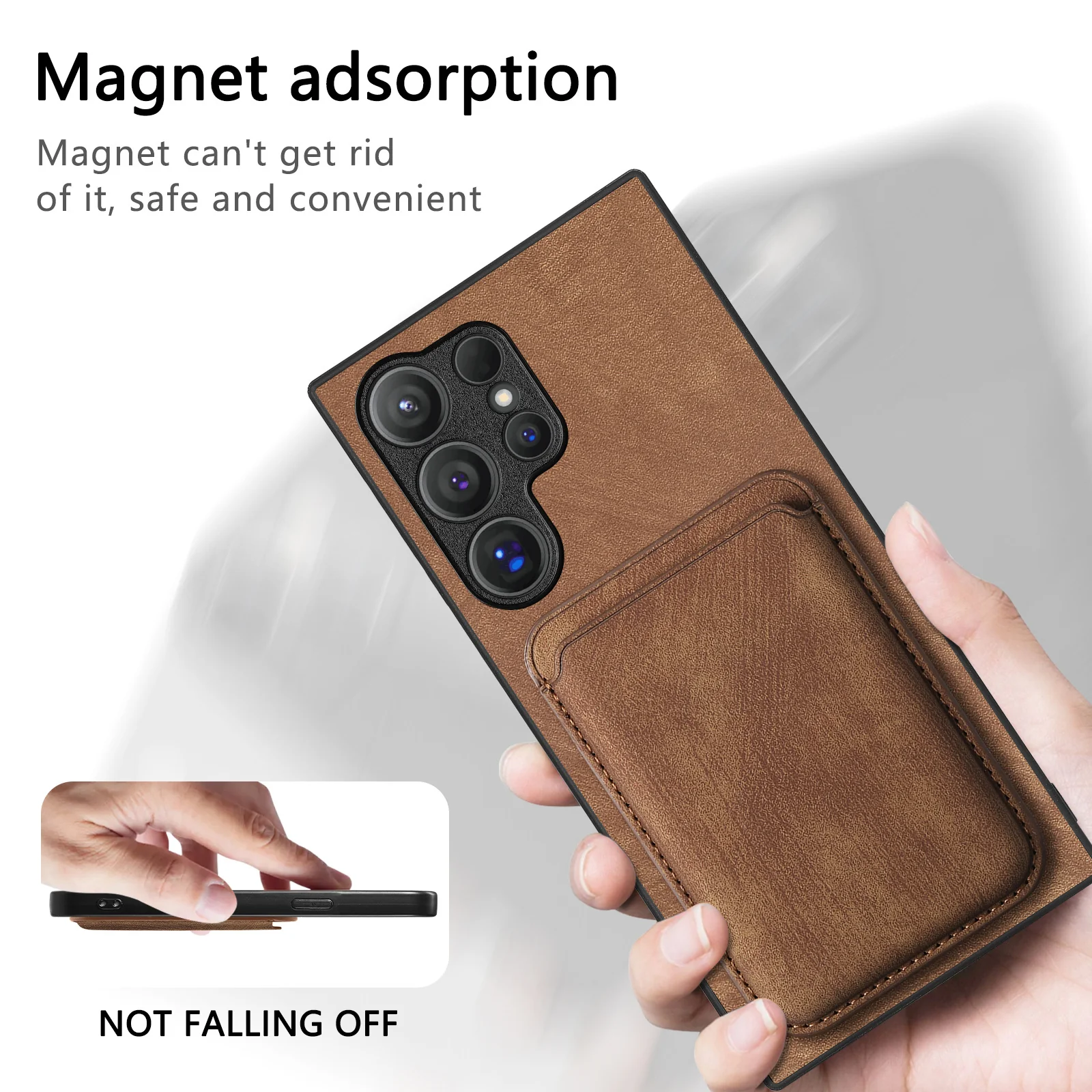 Samsung Galaxy A16 (SM-A165/SM-A166) - Business Shockproof Magnetic Attraction Leather Wallet Series Case - Image 13