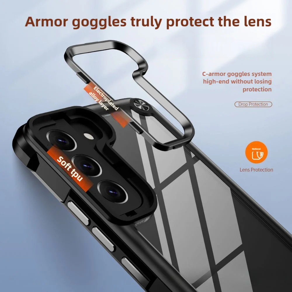 Samsung Galaxy A26 (SM-A266) - Matte Transparent Drop Proof Heavy Duty Series Case - Image 9
