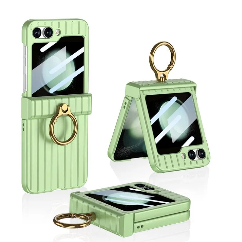 Samsung Galaxy Flip 5 (SM-F731) - Suitcase Style Ring Holder Case - Image 10