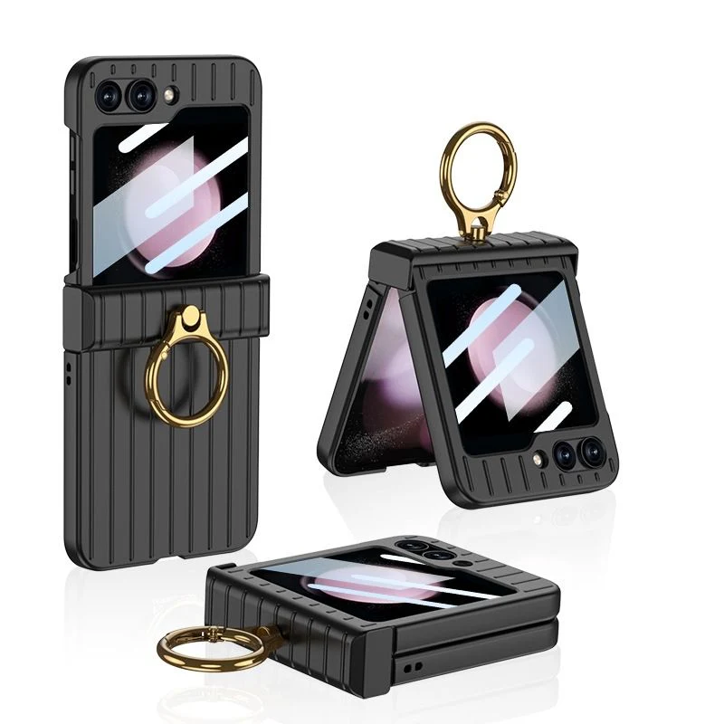 Samsung Galaxy Flip 5 (SM-F731) - Suitcase Style Ring Holder Case - Image 11