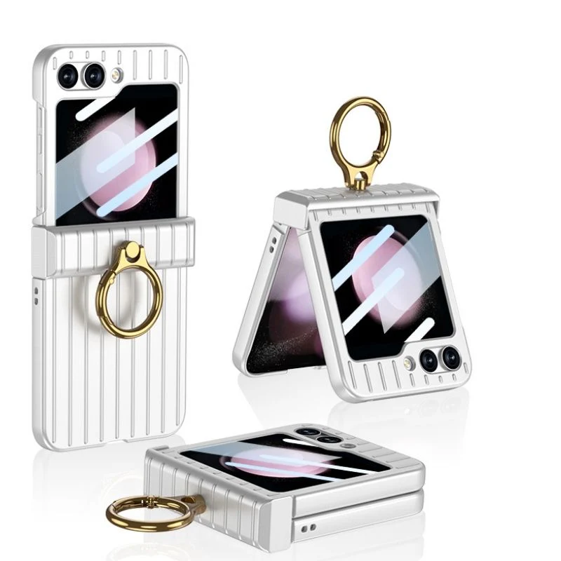 Samsung Galaxy Flip 5 (SM-F731) - Suitcase Style Ring Holder Case - Image 8