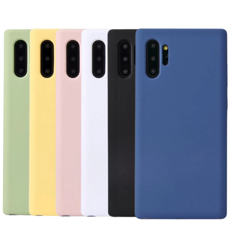 Samsung Galaxy Note 10(4G/5G)/Plus(4G/5G) - Full Wrap Soft Solid Color Liquid Silicone Essentials Series Case - Image 2