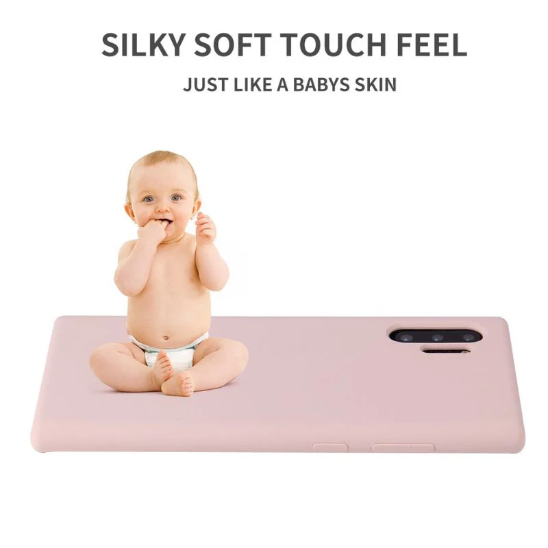 Samsung Galaxy Note 10(4G/5G)/Plus(4G/5G) - Full Wrap Soft Solid Color Liquid Silicone Essentials Series Case - Image 6