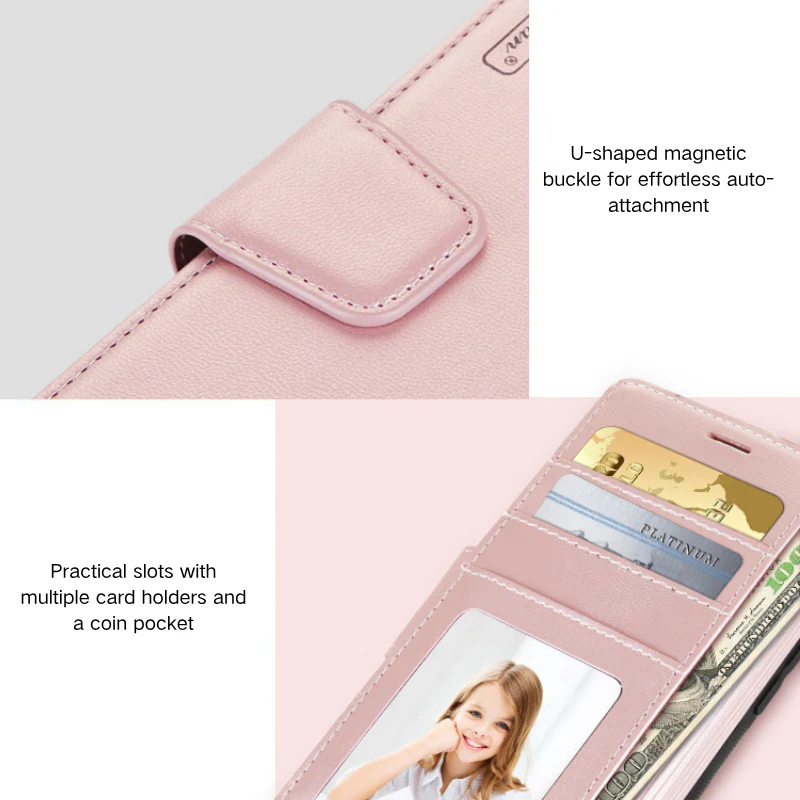 Samsung Galaxy "Note" Series Hanman Premium Quality Flip Wallet Leather Case - Image 5