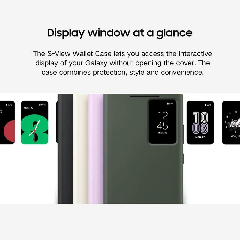 Samsung Galaxy S23 Plus 5G (SM-S916) - Samsung Smart View Wallet Flip Case - Image 4