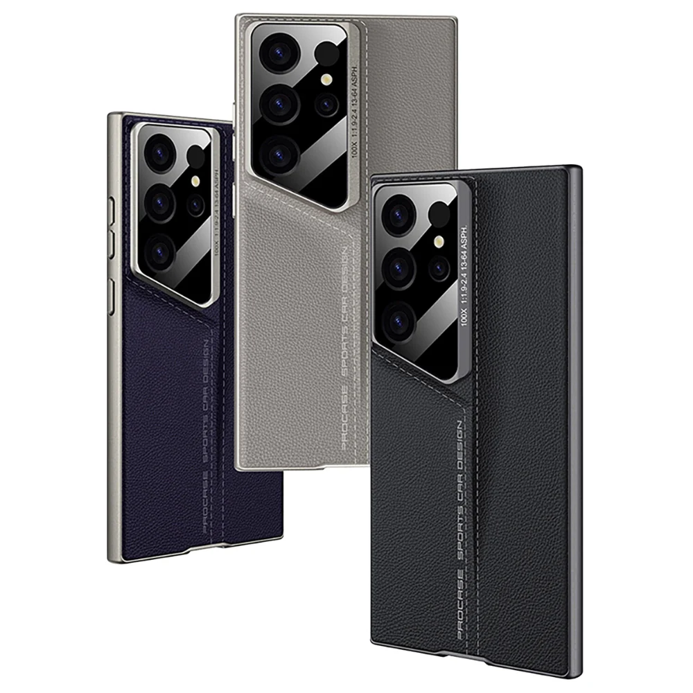 Samsung Galaxy S24 Ultra - Blade-style PU Leather Shockproof Essential Series Case - Image 2