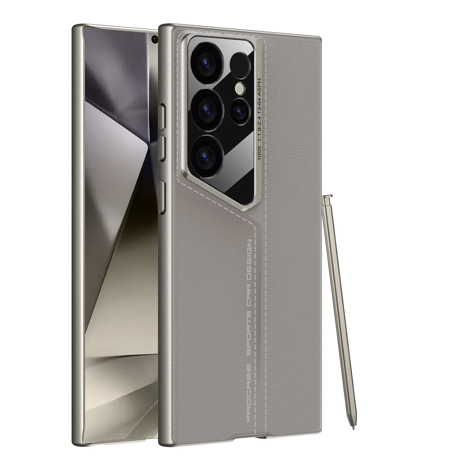 Samsung Galaxy S24 Ultra - Blade-style PU Leather Shockproof Essential Series Case - Image 4