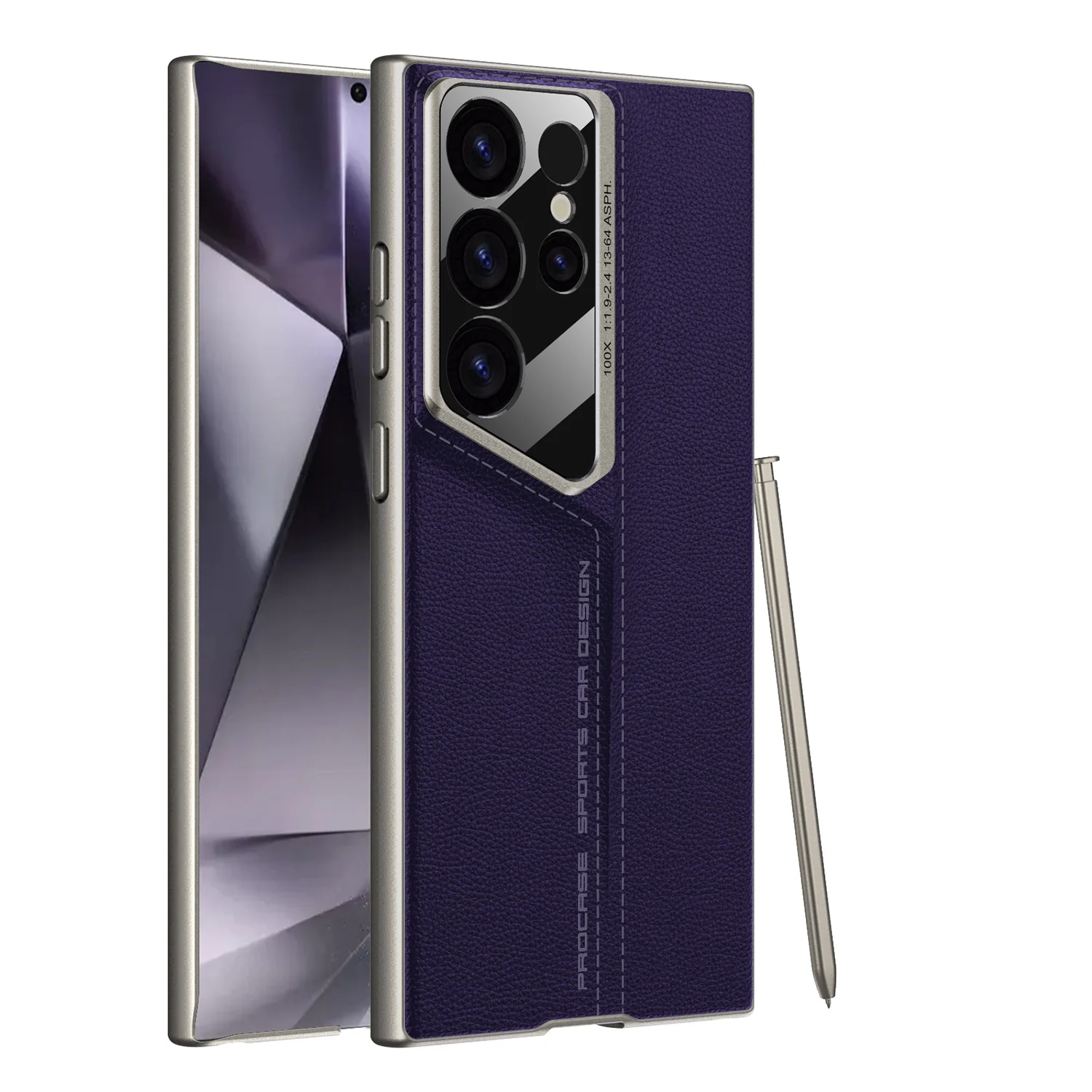 Samsung Galaxy S24 Ultra - Blade-style PU Leather Shockproof Essential Series Case - Image 5