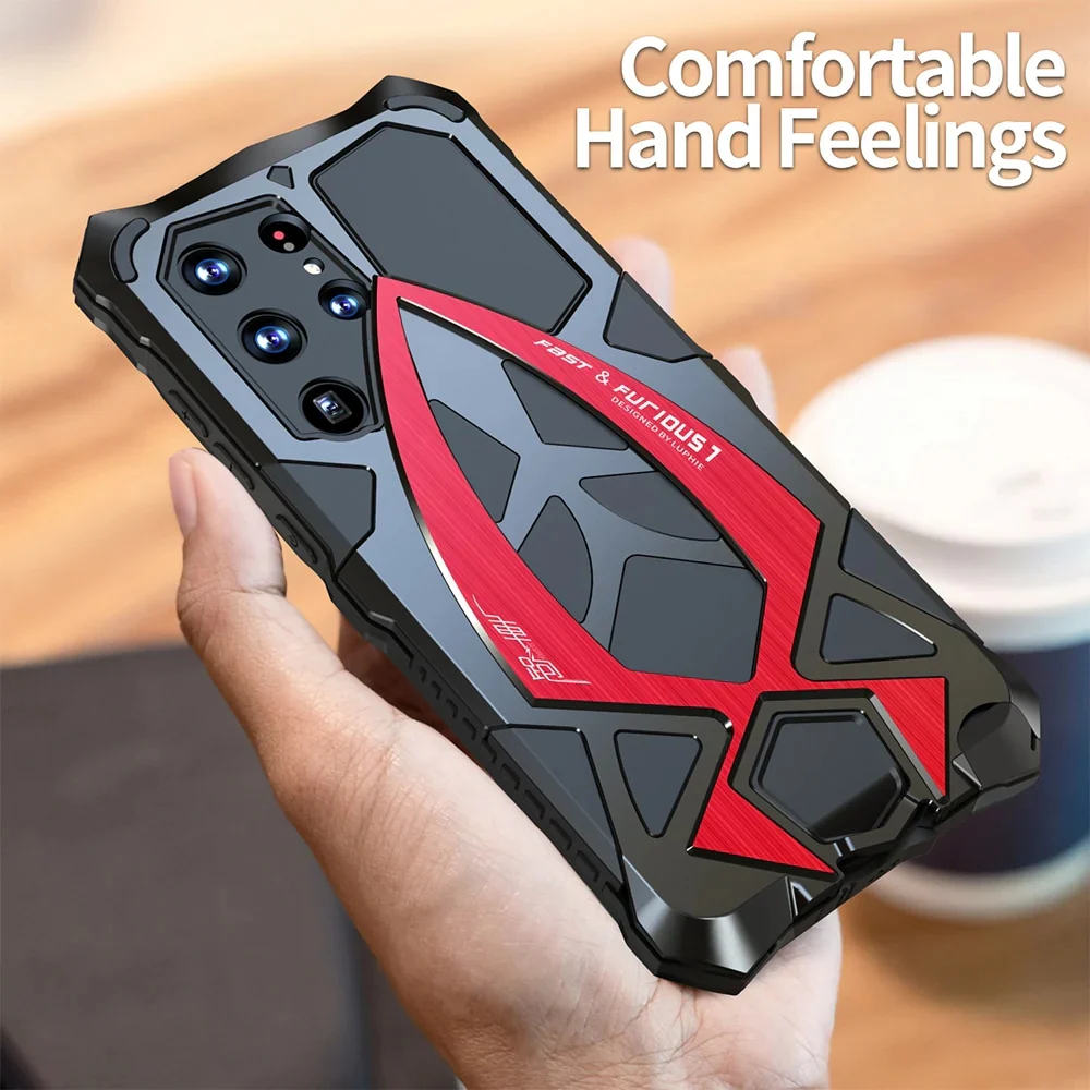 Samsung Galaxy S23 Ultra(SM-S918) - Military Grade Shockproof Metal Armor Protective Case - Image 13