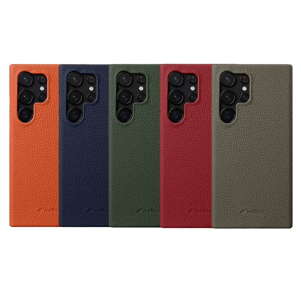 Samsung Galaxy S24/Plus/Ultra - Melkco Business Drop Proof Genuine Leather Series Case - Image 3