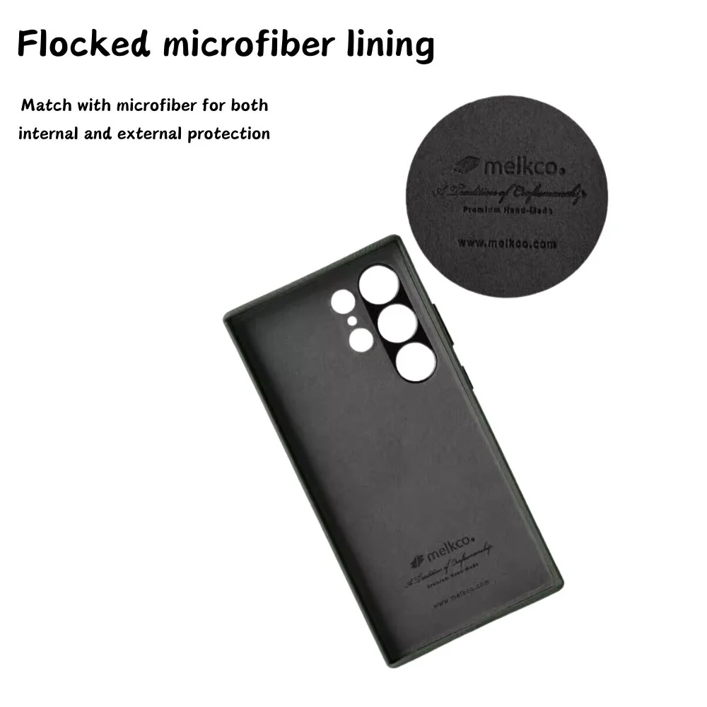 Samsung Galaxy S24/Plus/Ultra - Melkco Business Drop Proof Genuine Leather Series Case - Image 8