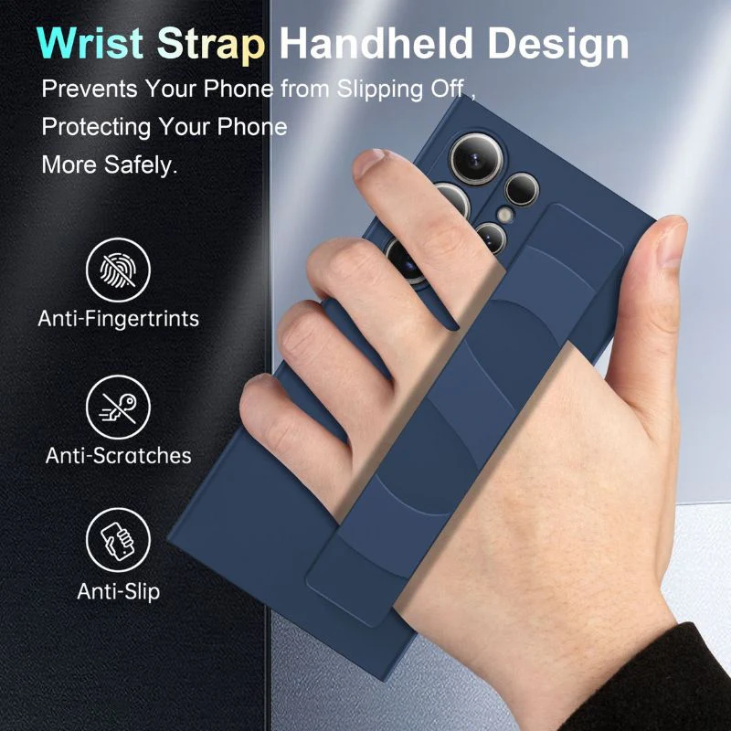 Samsung Galaxy A54 5G (SM-A546) - Full Coverage Soft Liquid Silicone Essentials Series Case With Wrist - Image 11