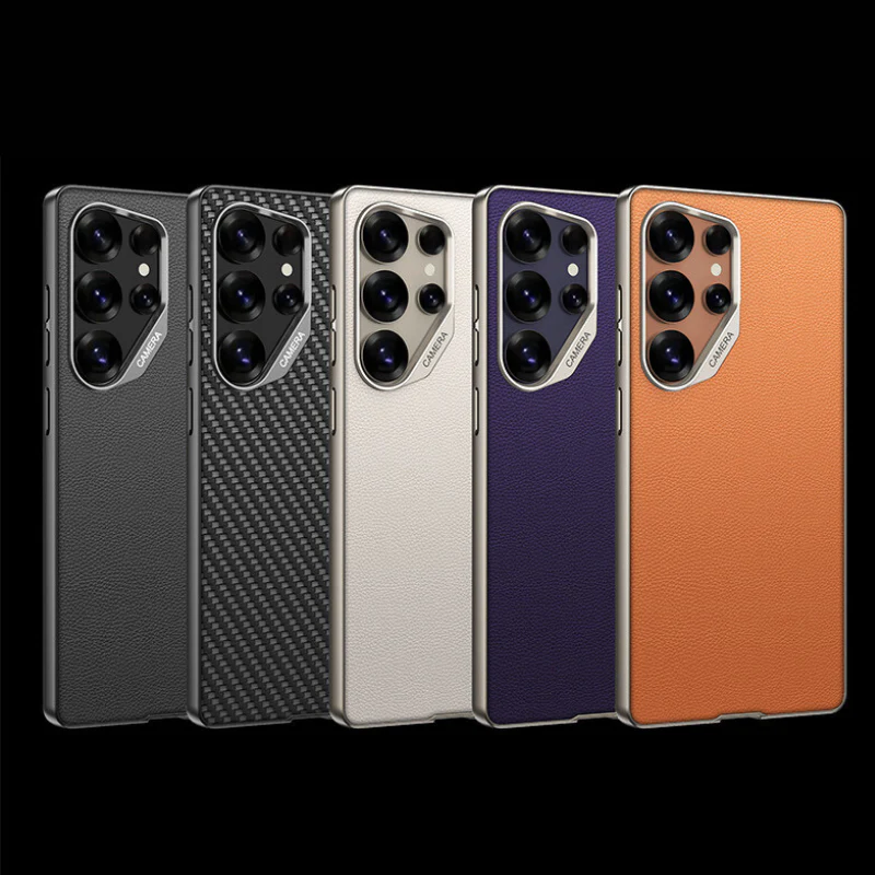 Samsung Galaxy S25 Ultra High-End Leather Full Coverage Shockproof Essential Case - Image 14