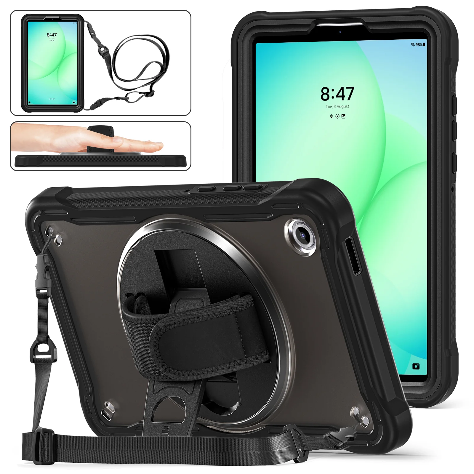Samsung Galaxy Tab A11 8.7" (2025) Heavy Duty Hand Strap EVA Protection Case - Image 2
