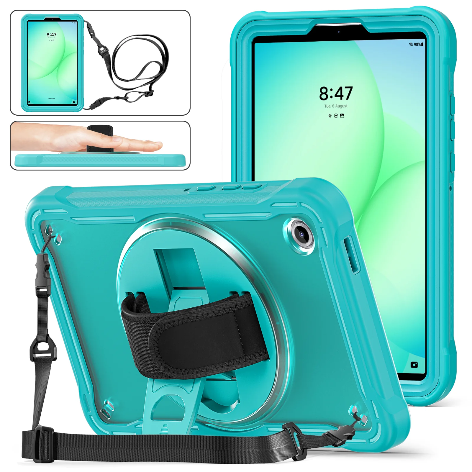 Samsung Galaxy Tab A11 8.7" (2025) Heavy Duty Hand Strap EVA Protection Case - Image 4