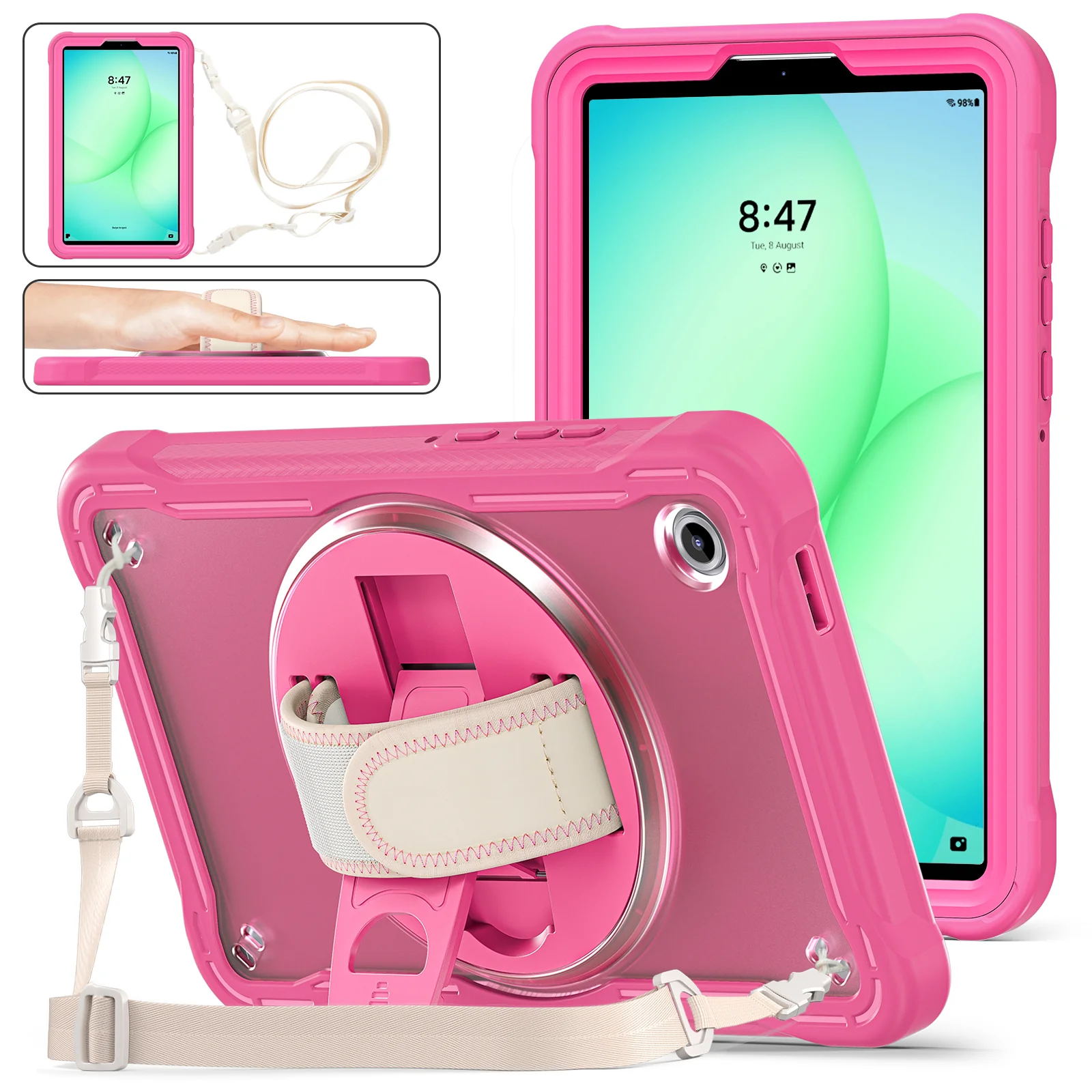 Samsung Galaxy Tab A11 8.7" (2025) Heavy Duty Hand Strap EVA Protection Case - Image 5