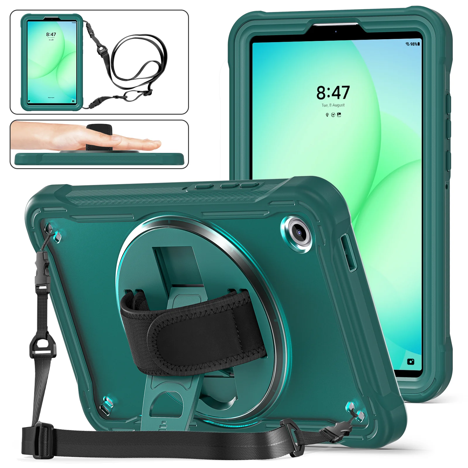 Samsung Galaxy Tab A11 8.7" (2025) Heavy Duty Hand Strap EVA Protection Case - Image 6