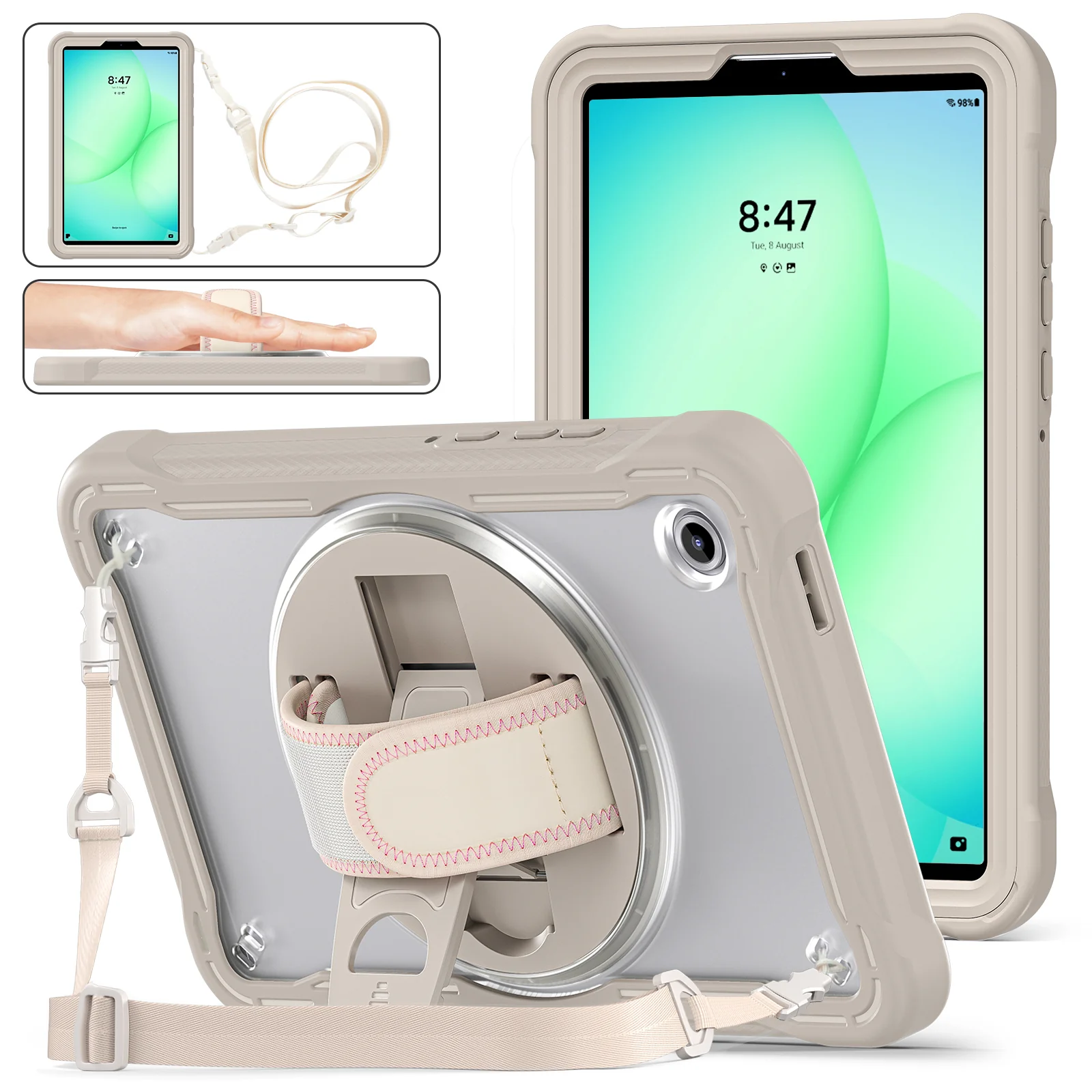 Samsung Galaxy Tab A11 8.7" (2025) Heavy Duty Hand Strap EVA Protection Case - Image 7