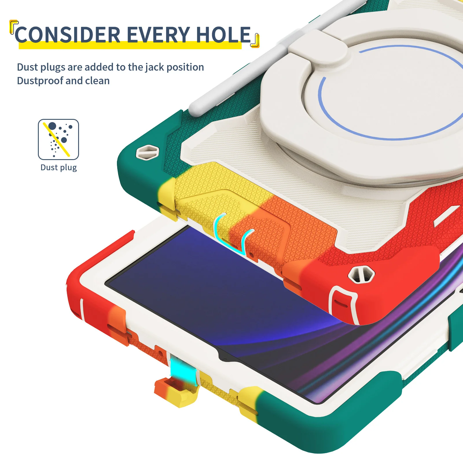 Samsung Galaxy Tab A11 Plus (2025) 11" 360° Rotating Shockproof Rugged with Stand Case - Image 12