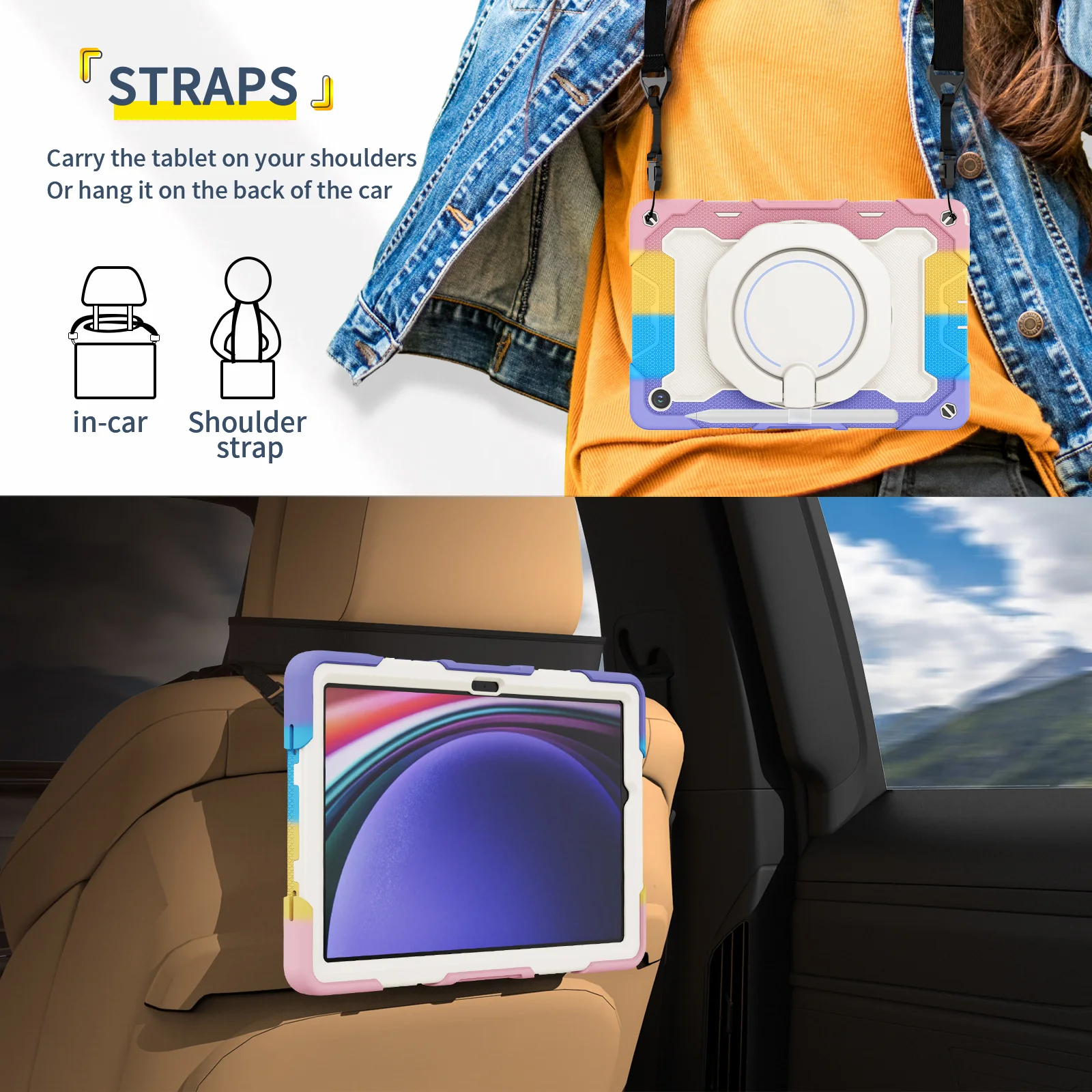 Samsung Galaxy Tab A11 Plus (2025) 11" 360° Rotating Shockproof Rugged with Stand Case - Image 16