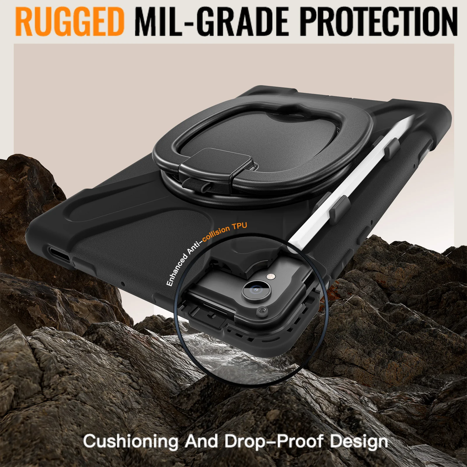 Samsung Galaxy Tab S11 Ultra (2025) 14.6" - Multifunctional Shockproof Heavy Duty Series Case With Shoulder Strap - Image 9
