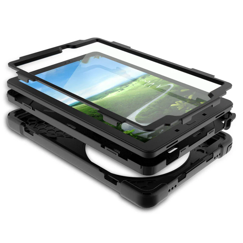 Samsung Galaxy Tab A7 lite 8.7" 2021 (T220/T225) Heavy Duty 360 Degree Rotate Stand Hand Strap Case - Image 3
