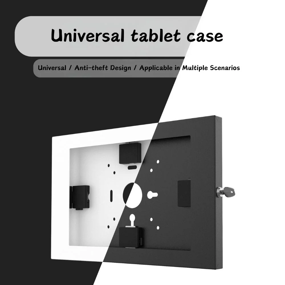 Samsung Galaxy Tab A9+/S9/S9FE/S8/A8 - Wall-mounted All-inclusive Metal Display Wall Anti-theft Universal Case With Lock - Image 2