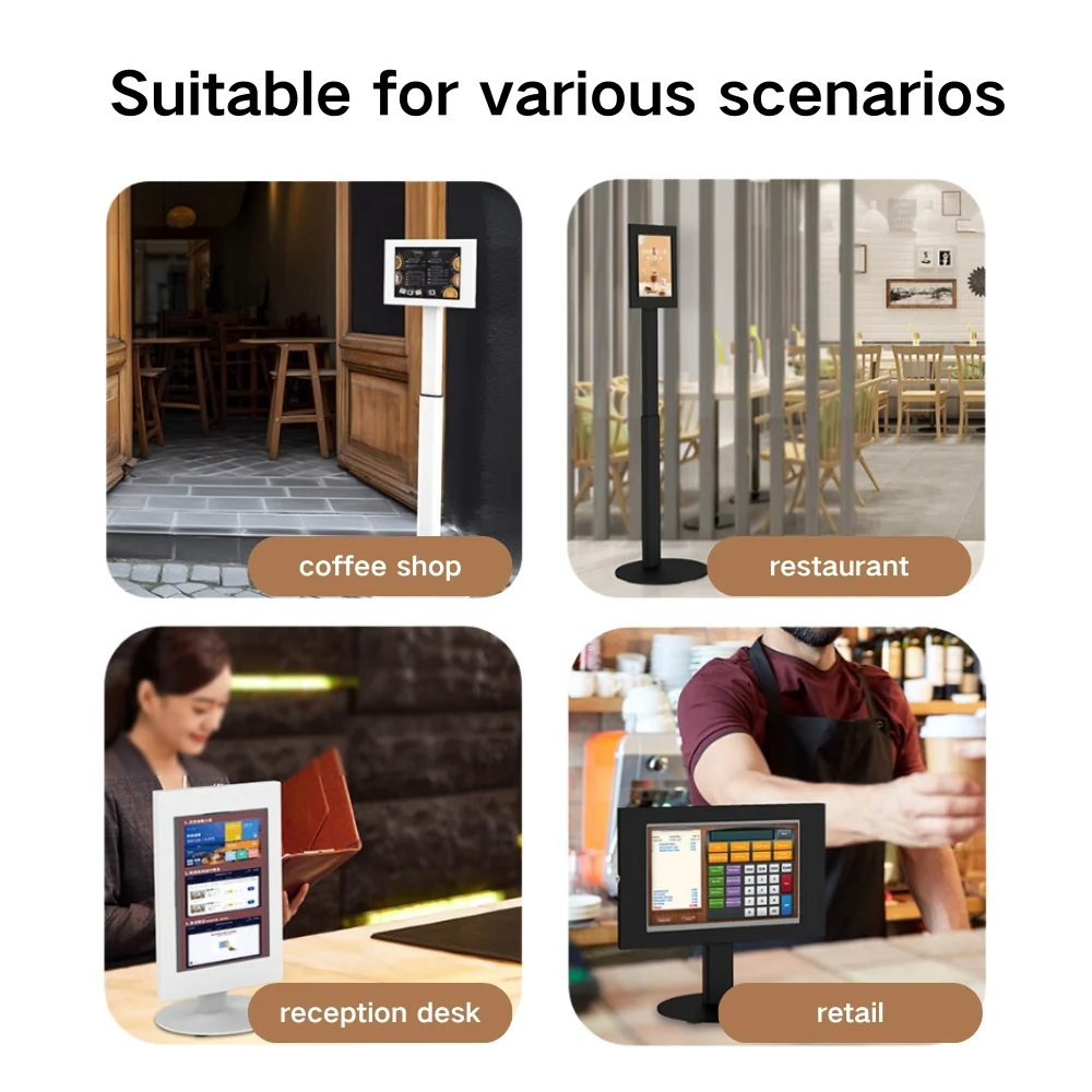 Samsung Galaxy Tab A9+/S9/S9FE/S8/A8 - Wall-mounted All-inclusive Metal Display Wall Anti-theft Universal Case With Lock - Image 6