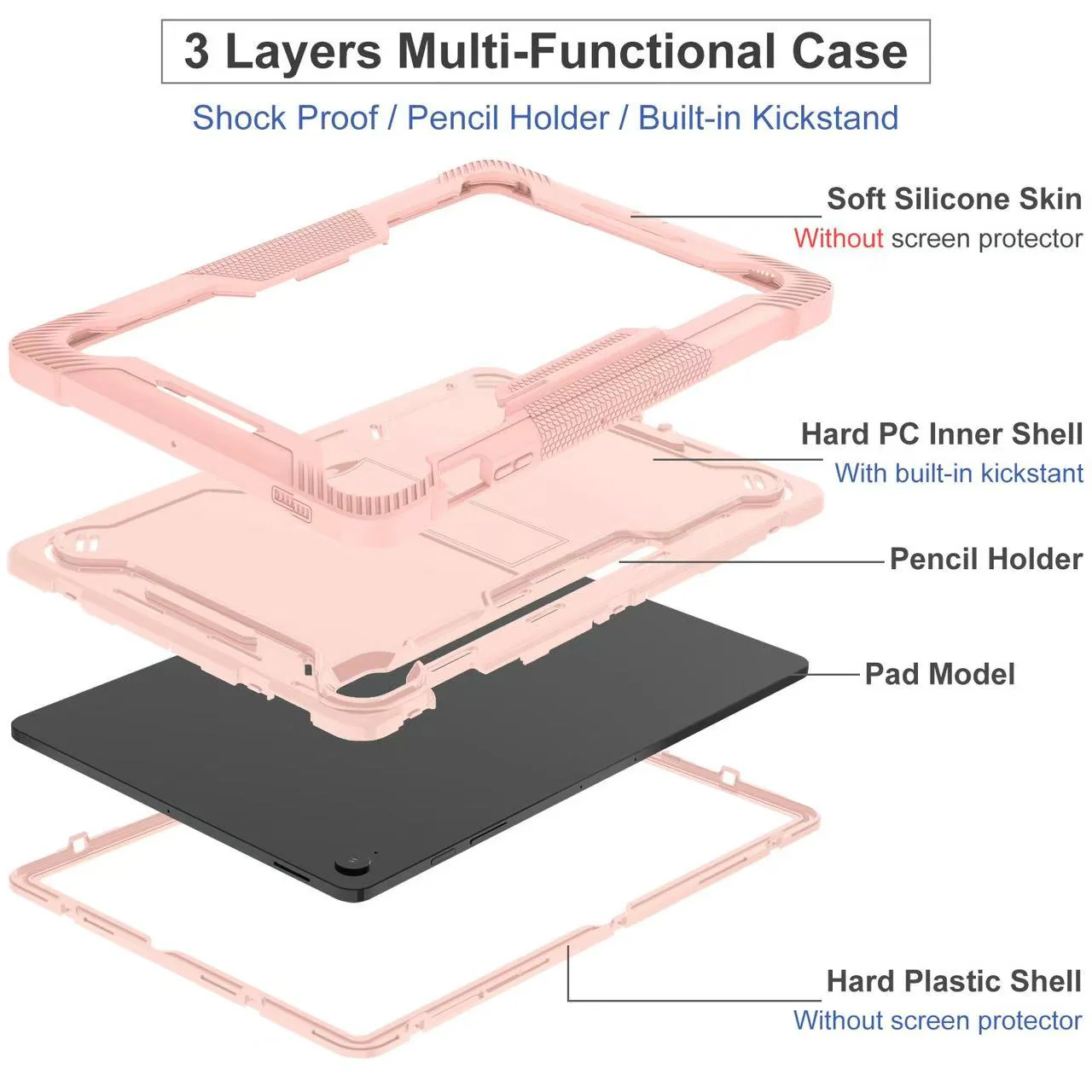 Samsung Galaxy Tab S10 FE (2025) 10.9" - Heavy Duty Defender Armor Drop Proof Case - Image 12