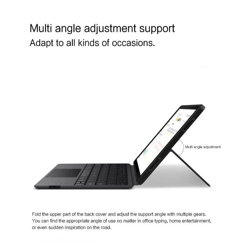 Samsung Galaxy Tab S10 Lite 10.9" (2025) - PU Leather Flip Cover Smart Bluetooth Touch Keyboard Case - Image 2