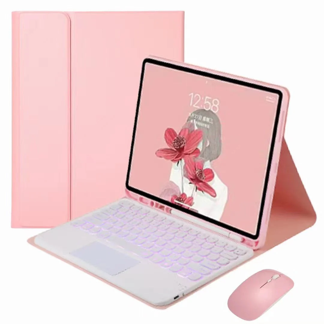 Samsung Galaxy Tab S6 Lite (P610 / P615) Smart Wireless Trackpad Keyboard Mouse Flip Case - Image 3
