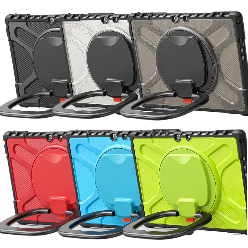 Microsoft Surface Pro 4/5/6/7/7 Plus - 360 Degree Rotate Shockproof Heavy Duty Tough Stand Case Cover With Pen Holder - Image 7