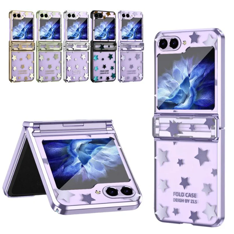Samsung Galaxy Z Flip 6 SM-F741 Electroplated Full-cover Hinge Protection Blingbling Series Case - Image 2