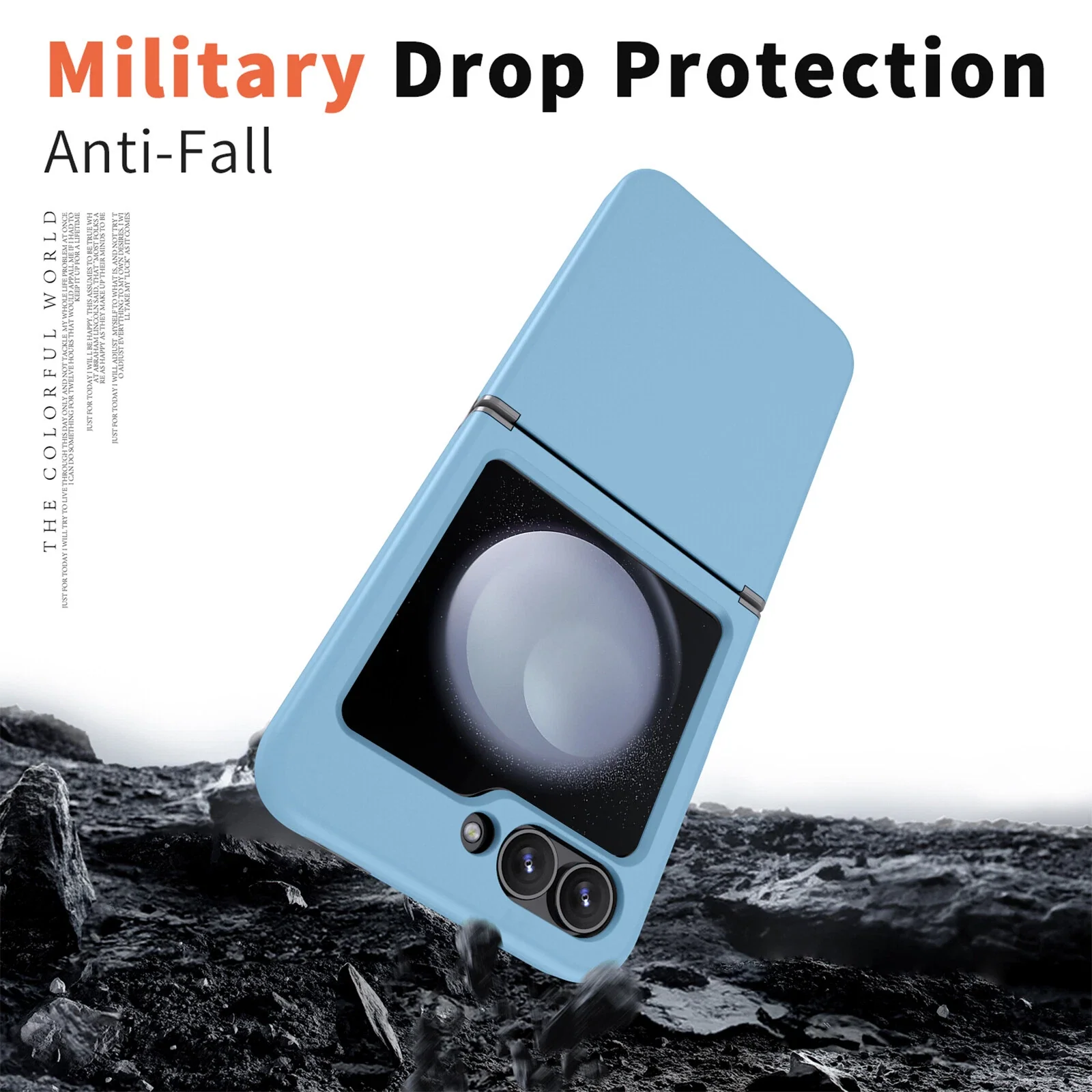 Samsung Galaxy Z Flip7 One-Piece Full-Protection Foldable Case with Hinge Cover - Image 11