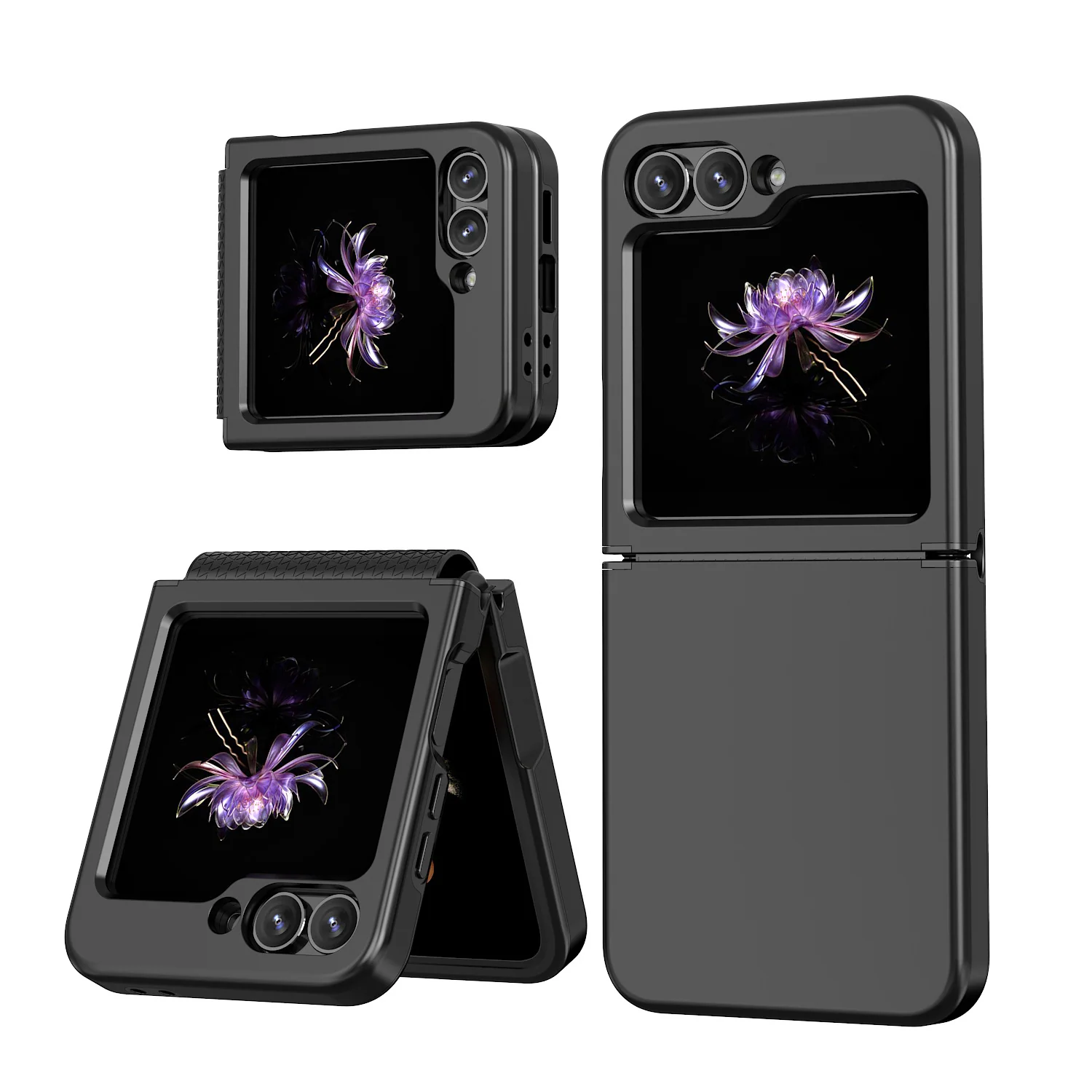 Samsung Galaxy Z Flip7 One-Piece Full-Protection Foldable Case with Hinge Cover - Image 2