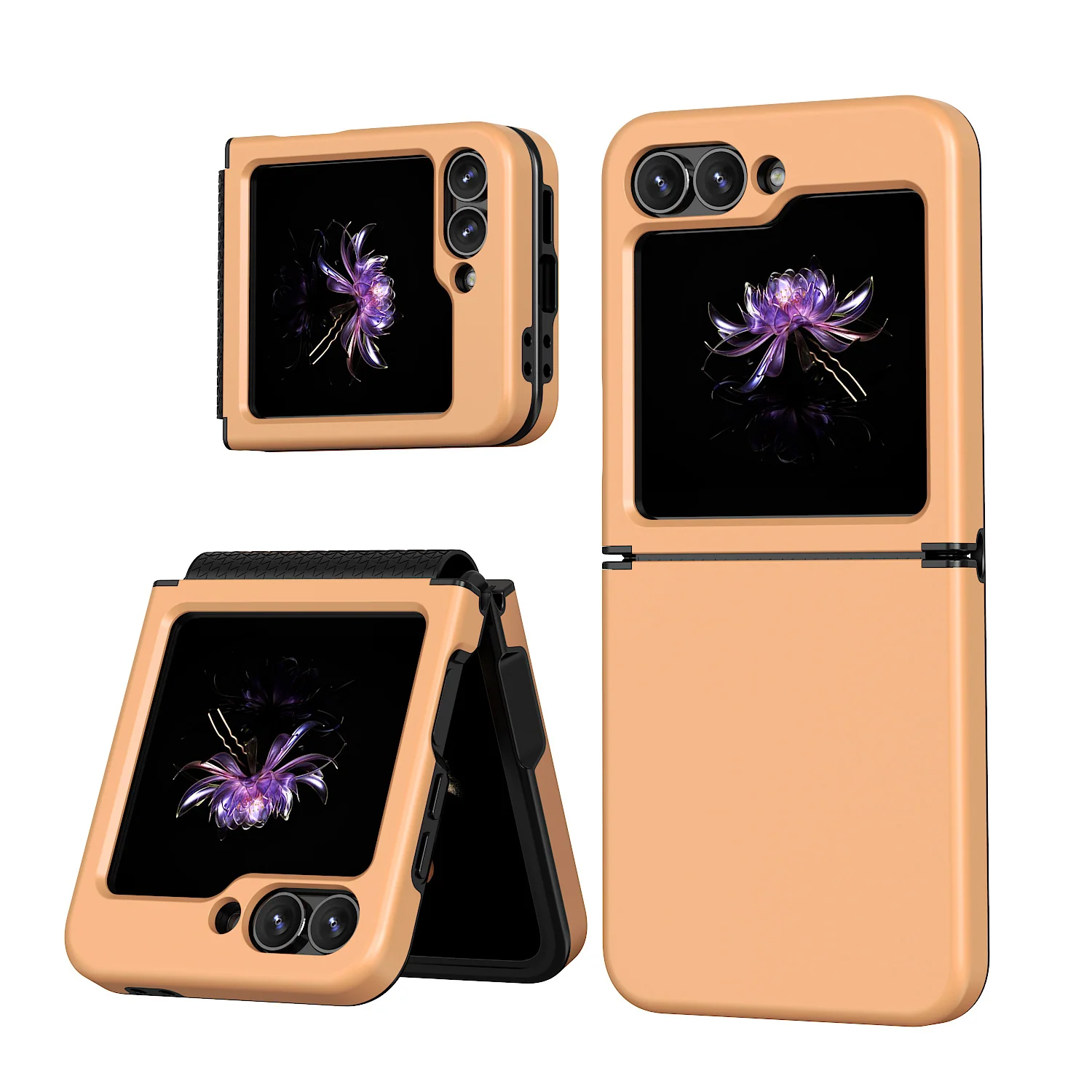 Samsung Galaxy Z Flip7 One-Piece Full-Protection Foldable Case with Hinge Cover - Image 3