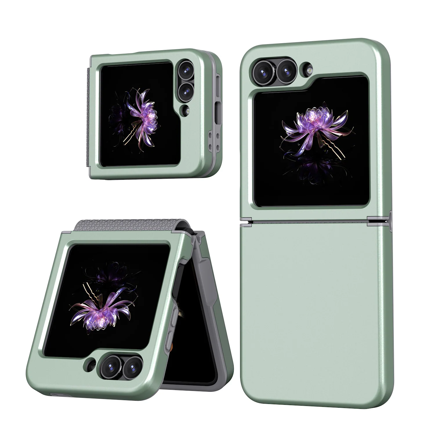 Samsung Galaxy Z Flip7 One-Piece Full-Protection Foldable Case with Hinge Cover - Image 4