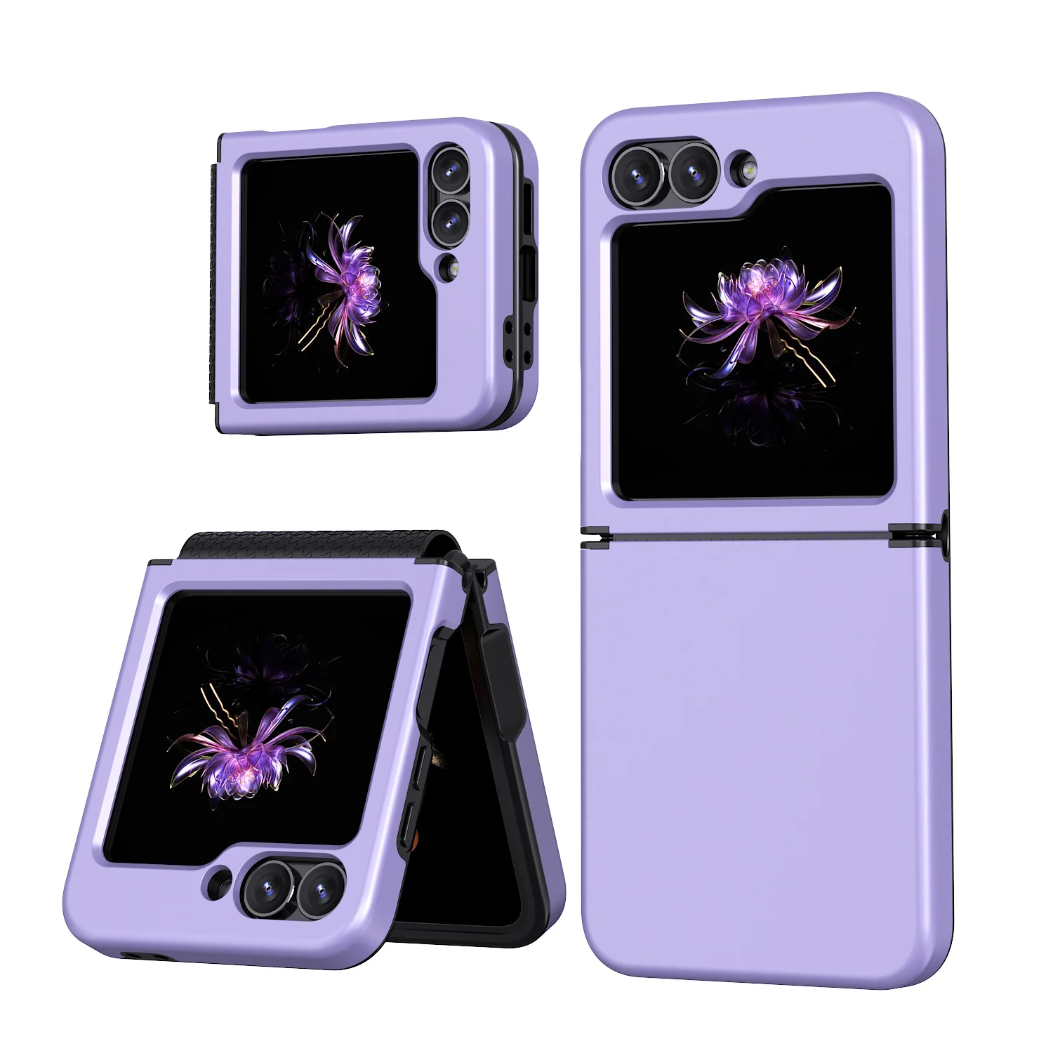 Samsung Galaxy Z Flip7 One-Piece Full-Protection Foldable Case with Hinge Cover - Image 6
