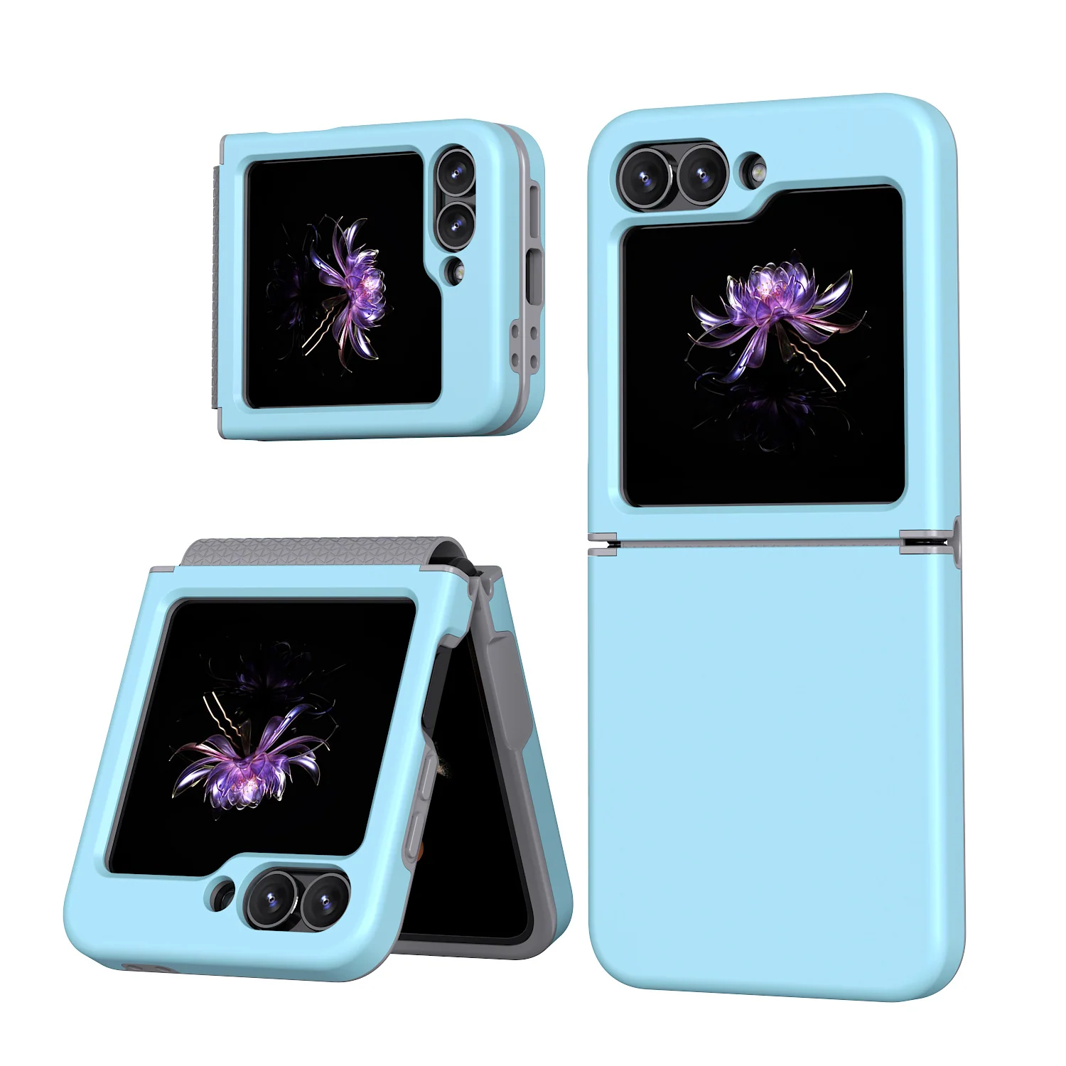 Samsung Galaxy Z Flip7 One-Piece Full-Protection Foldable Case with Hinge Cover - Image 7