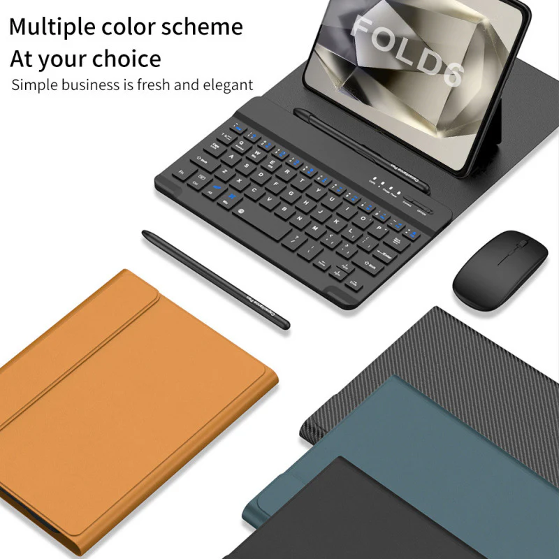 Samsung Galaxy Z Fold 5 (SM-F946)/6 (SM-F956) Folding Wireless Bluetooth Phone Keyboard Case - Image 12