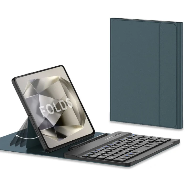 Samsung Galaxy Z Fold 5 (SM-F946)/6 (SM-F956) Folding Wireless Bluetooth Phone Keyboard Case - Image 2