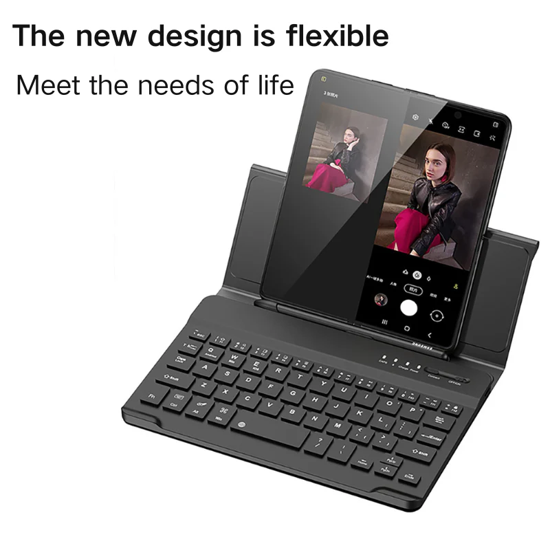 Samsung Galaxy Z Fold 5 (SM-F946)/6 (SM-F956) Folding Wireless Bluetooth Phone Keyboard Case - Image 5