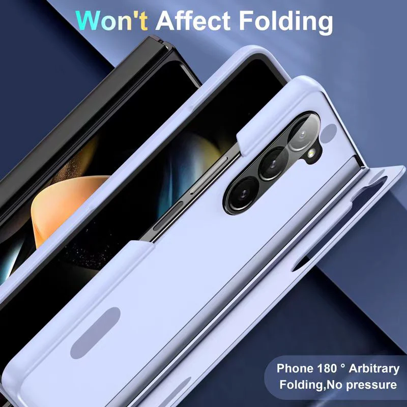 Samsung Galaxy Z Fold 6 SM-F956 Ultra-thin Matte All-inclusive Anti-drop Silicone Essentials Series Case - Image 9