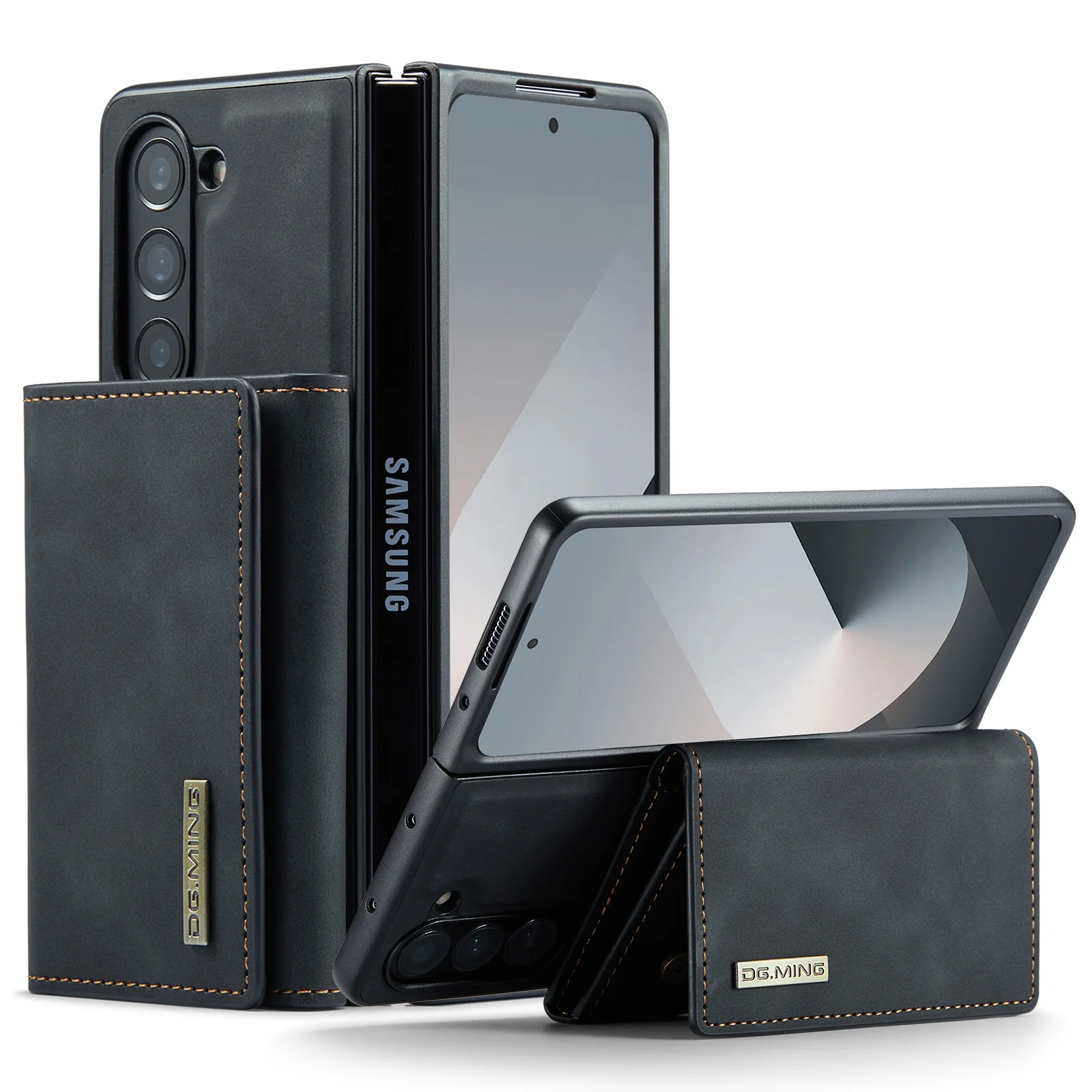 Samsung Galaxy Z Fold6 (SM-F956) - Multifunctional PU Leather Wallet Series Stand Case