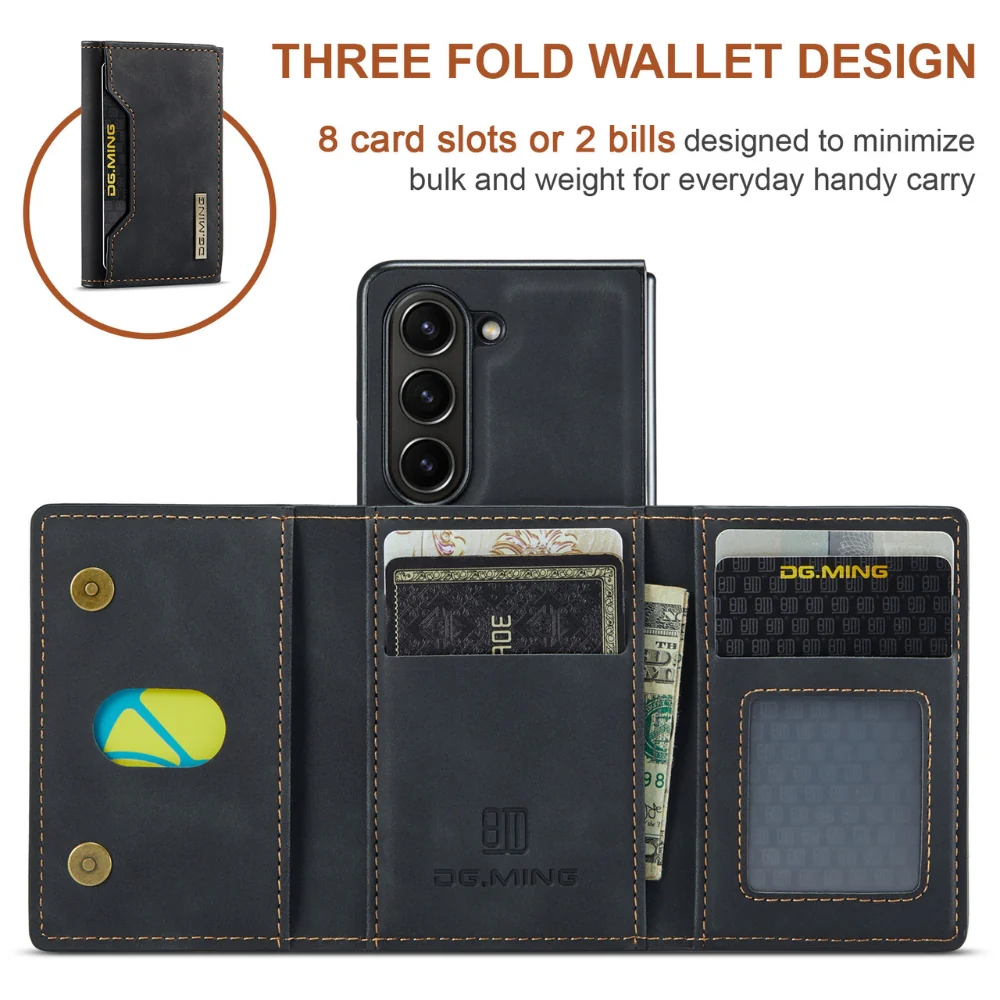 Samsung Galaxy Z Fold6 (SM-F956) - Multifunctional PU Leather Wallet Series Stand Case - Image 20
